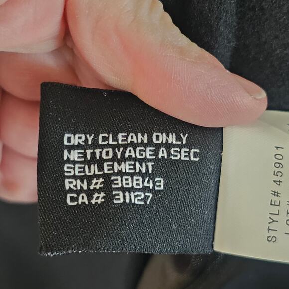 DKNY Black Wool Cashmere Blend Women's Coat, Capsule Classic Professional - Picture 4 of 8